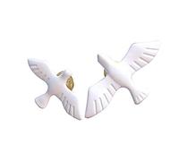 Brooch White Dove Design Small Simple Cute Beauty Clever treatment