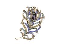 Brooch Women'S Feather Brooch Jewelry Clothing Set Pin Accessories-B2-5-5170-as pic