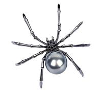 Brooches and Pins for Women - Brooch Pin | Black Spider Brooch ? Zinc Alloy Spider Brooches | Spider Brooch Realistic Spider Pin | Gothic Accessories Pins | Diamante Details