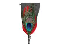 Brooches, Classic Peacock Feather Brooch Scarf Buckle Lapel Pins & Brooches Jewelry Bridge Suit Wedding Men Accessories(M2)