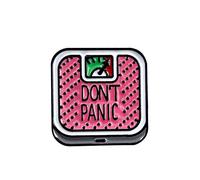 Brooches English Letter Don't Panic Weight Scale Badge Collar Brooch Pin Lapel Jewelry Best Choice