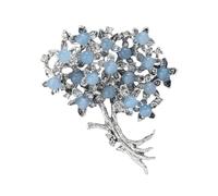 Brooches Flowers For Women Enamel Hydrangea Pins For Women Unisex Rhinestone Flower Brooches Event Party Backpack Decoration Clothes Accessories(Blue)