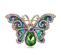 Brooches for Women Men Big Crystal Enamel Butterfly Brooch Pin Fashion Party Jewelry Scarf Collar Badge Lovely and professional