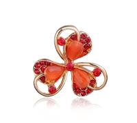 brooches opal stone fashion zialloy crystal exquisite flower lady clothes pins garment accessory wedding party Made in China