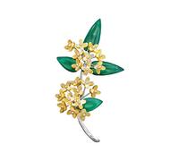 brooches Osmanthus Brooch Pearl High-end Female Retro Temperament Corsage, Perfect for Party, Banquet, Wedding and Daily Wear Lapel Pins