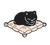 Brooches Pin Cute Pins Backpack Pins Alloy Enamel Brooch Cat Funny Cat Brooch Cowboy Badge Pin For Bookbags Clothes Jackets And Hat Decoration (D, One Size)