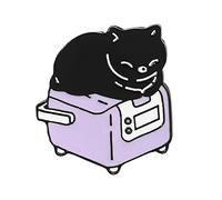 Brooches Pin Cute Pins Backpack Pins Alloy Enamel Brooch Cat Funny Cat Brooch Cowboy Badge Pin For Bookbags Clothes Jackets And Hat Decoration (C, One Size)