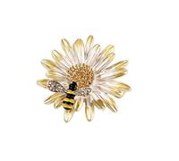 Brooches & Pins Oil Drip Enamel Alloy Brooch Suit Pin Accessory Corsage Badge Men Women Brooch Jewelry 1 Piece Bow (Yellow, One Size)