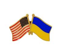 Brooches & Pins Ukrainian Flag Lapel Pin Ukraine Flag Pins Lapel US Pin Friendship Peace Brooch Fashion for