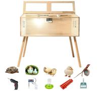 Brooder Box for Chicks, Kit with Heat,Chick Brooder Box with Sliding Door,with Thermostat,Table Legs, Temperature and Humidity Meter,Suitable for Quails/Chicks/Ducks/Quails/Hamsters (40×16×16 inches)