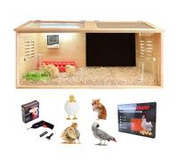 Brooder Box for Chicks,Quail cage,Baby Chicken Supplies,Includes Chicken coop Heater/Quick Installation Tool/Feeding Trough/Water Dispenser, etc,Suitable for Chicks/Duck/Parrot (32" x 16" x 16")