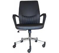 Brook Faux Leather Operator Desk Chair - Black - AOC3122-BLK