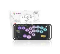 Brook Fighter Starburst Premium Ver. All-Button Arcade Controller for PS5, PS4, Xbox Series X|S, NS, NS2 & PC, Metal Side Handles, Hot-Swappable Switches, RGB Lighting (Black)