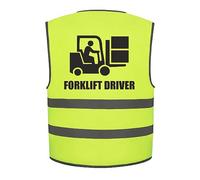 Brook Hi Vis Forklift Driver Kids Hi Vis Vest Children's High Visibility Reflective Safety Waistcoat Fancy Dress School Road Safe, Add child's name to the front, Personalised