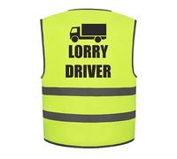 Brook Hi Vis Lorry Driver Kids Hi Vis Vest Children's High Visibility Reflective Safety Waistcoat, Road Safe Truck Driver, Add child's name to the front, Personalised