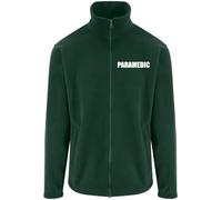 Brook Hi Vis Paramedic Premium Green Fleece Jacket, Printed Medical Workwear, First Aider Uniform for Healthcare, Events, Schools, Workplace & Emergency Response Large