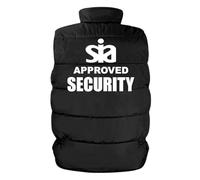 Brook Hi Vis SIA SECURITY Premium Result Bodywarmer, Multi-Pocket Workwear for Door Staff, Event Teams & Night Work, Bouncers