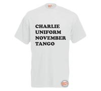 Brook Hi Vis UK C*nt - Charlie Uniform November Tango! Mens Funny T-Shirt White Medium