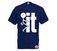 Brook Hi Vis UK F*ck It! Mens Funny T-Shirt Navy XX-Large