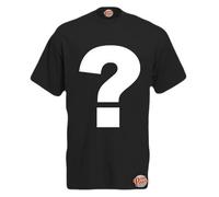 Brook Hi Vis UK Question Mark! Mens Funny T-Shirt Black XX-Large