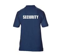 Brook Hi Vis UK Security Printed Navy Polo Shirt, Security Officer, Security Guard Bouncer, Doorman, Events, Large