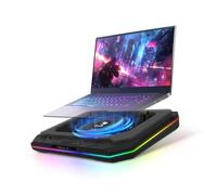 Brook Saviortop Gaming Laptop Cooler, IC Core Cooling Pad with Advanced Turbo Fan, Fast Cooling for Laptops 10-19in, Adjustable Speed, Touch Control, USB-C & USB-A Ports, Compact & Portable Design