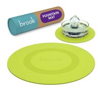 Brook Splash Mat - Silicone Mat for Glass Cat & Dog Fountains, Lime