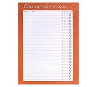 BROOK STREET NOTES To Do List Notepad A5 - Come on! Get it done... (Orange)