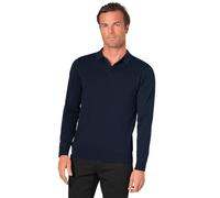 Brook Taverner Mens Casper Knitted Long-Sleeved Polo Shirt PC5220