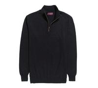 Brook Taverner Men's Dallas Zip-Neck Sweater in Black | Size: Medium Brook Taverner Black M