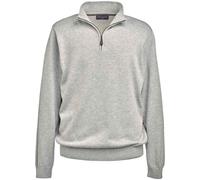 Brook Taverner Men's Dallas Zip-Neck Sweater in Silver | Size: XL Brook Taverner Silver XL