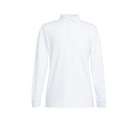 Brook Taverner Men's Frederick Long-Sleeved Polo Shirt in White | Size: Large Brook Taverner White L