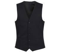 Brook Taverner Men's One Mercury Waistcoat in Black | Size: XL Brook Taverner Black XL