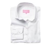 Brook Taverner Women's Aspen Long Sleeve Oxford Shirt in White | Size: 10 Brook Taverner White 10