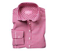 Brook Taverner Women's Kansas Gingham Long Sleeve Shirt in Red | Size: 14 Brook Taverner Red 14