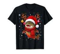 Brook Trout Fish Christmas Santa Hat Scarf Festive Xmas Value Graphic T-Shirt