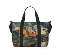 Brook Trout Fly Fishing Print Travel Duffel Bag, Lightweight Water-Resistant Weekender Spacious Gym & Travel Bag for Men, Women & Teens