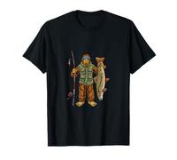 Brook Trout River Fishing Bigfoot Hunting Fishermen T-Shirt