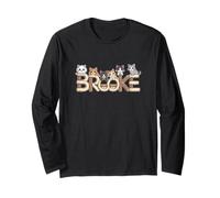 Brooke Cat Trees - Personalized Cute Name Word Art Long Sleeve T-Shirt