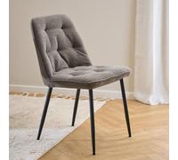 Brooke Dining Chair - Set of 2 - Taupe Boucle Fabric