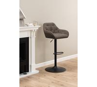 Brooke Swivel Bar Stool with Height Adjustable Function in Beige (set of 2)