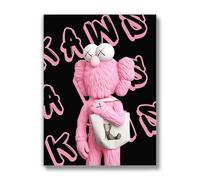 Brooke & Vine Hypebeast Room Decor (UNFRAMED 12 x 16) Michael Jordan Shoes Sneaker Poster Sneakerhead Posters Air Jordans Teen Boy Girl Room Wall Art Prints Bedroom, Dorm, Desk - Kaws Pink Purse