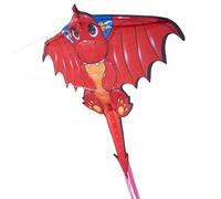 Brookite, Dragon Mini Nylon Kite, 62 x 63 cm pop-up kite with handle and easy clip, great for beginners, Kites, Outdoor Toys, Ages 4+