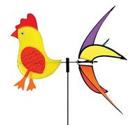 BROOKITE from Peterkin | Chicken Spinner | Brightly coloured Chicken Spinner with 5 tails that will spin in the wind! | 47cm x 50cm with a 1m pole | Kites & Pinwheels | Outdoor Toys | Ages 3+