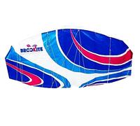 BROOKITE from Peterkin | Junior Foil Sport Stunt Kite | Multicolour Kite - 55cm x 120cm - Polyester Ripstop with 2 handles | Kites | Outdoor Toys | Sport & Leisure | Ages 8+