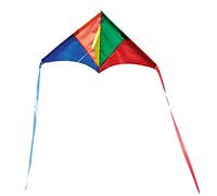BROOKITE from Peterkin | Mini Delta Kite | Multicolour Traditional Kite - 22cm x 46cm - Spinnaker Nylon with 1 handle | Kites | Outdoor Toys | Sport & Leisure | Ages 3+