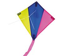 BROOKITE from Peterkin | Mini Diamond Kite | Multicolour Traditional Kite - 25cm x 24cm - Spinnaker Nylon with 1 handle | Kites | Outdoor Toys | Sport & Leisure | Ages 3+