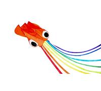 BROOKITE from Peterkin | Octopus Kite | Bright orange Octopus design - 60cm x 58cm - kids kite with 1 handle | Kites | Outdoor Toys | Sports & Leisure | Ages 3+