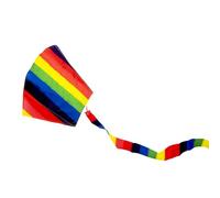 BROOKITE from Peterkin | Rainbow Foil Kite | Multicolour - 36cm x 54cm - kids kite with 1 handle | Kites | Outdoor Toys | Sports & Leisure | Ages 3+
