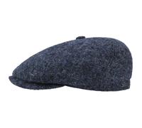 Stetson Brooklin Donegal Flat Cap Men Made in Europe Wool Six-Panel Cotton Lining Fall Winter Navy